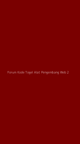 Tampilan Antarmuka Aplikasi Forum Kode Togel Alat Pengembang Web - 2