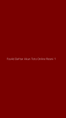 Tampilan Antarmuka Aplikasi Fos4d Daftar Akun Toto Online Resmi - 1