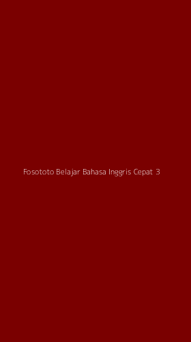 Tampilan Antarmuka Aplikasi Fosototo Belajar Bahasa Inggris Cepat - 3
