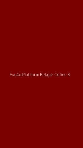 Tampilan Antarmuka Aplikasi Fun4d Platform Belajar Online - 3