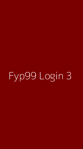 Tampilan Antarmuka Aplikasi Fyp99 Login - 3