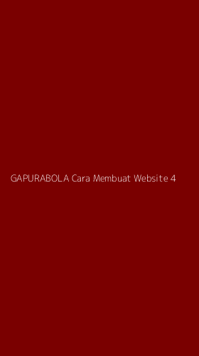 Tampilan Antarmuka Aplikasi Gapurabola Cara Membuat Website - 4
