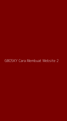 Tampilan Antarmuka Aplikasi Gbosky Cara Membuat Website - 2