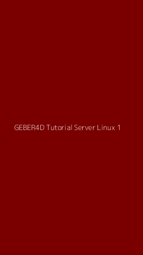 Tampilan Antarmuka Aplikasi Geber4d Tutorial Server Linux - 1