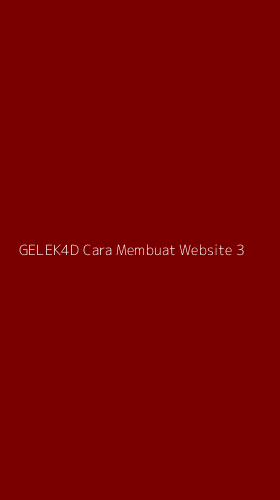 Tampilan Antarmuka Aplikasi Gelek4d Cara Membuat Website - 3
