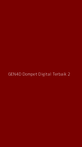 Tampilan Antarmuka Aplikasi Gen4d Dompet Digital Terbaik - 2