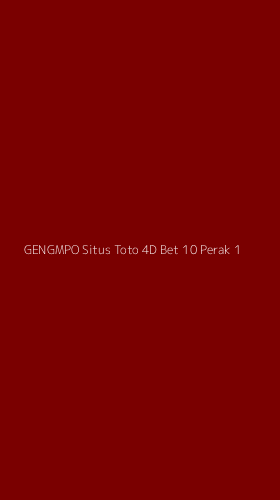 Tampilan Antarmuka Aplikasi Gengmpo Situs Toto 4d Bet 10 Perak - 1