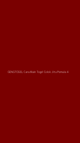 Tampilan Antarmuka Aplikasi Gengtogel Cara Main Togel Colok Jitu Pemula - 4