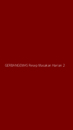 Tampilan Antarmuka Aplikasi Gerbangemas Resep Masakan Harian - 2
