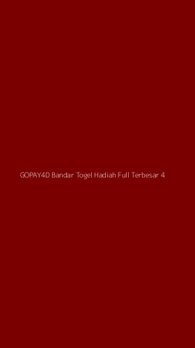 Tampilan Antarmuka Aplikasi Gopay4d Bandar Togel Hadiah Full Terbesar - 4
