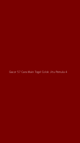 Tampilan Antarmuka Aplikasi Gacor 57 Cara Main Togel Colok Jitu Pemula - 4