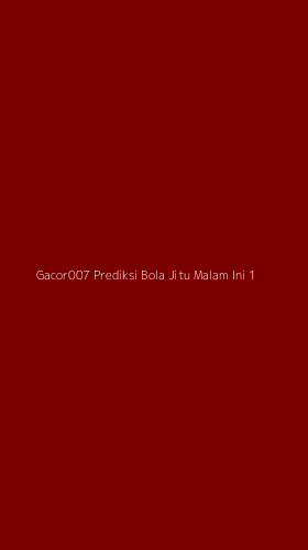 Tampilan Antarmuka Aplikasi Gacor007 Prediksi Bola Jitu Malam Ini - 1
