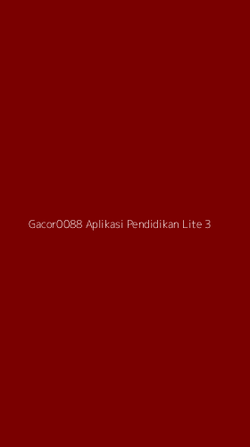 Tampilan Antarmuka Aplikasi Gacor0088 Aplikasi Pendidikan Lite - 3