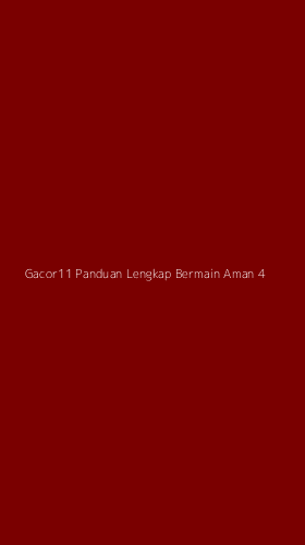 Tampilan Antarmuka Aplikasi Gacor11 Panduan Lengkap Bermain Aman - 4