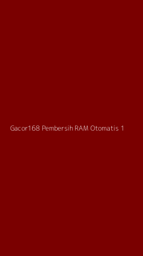 Tampilan Antarmuka Aplikasi Gacor168 Pembersih Ram Otomatis - 1