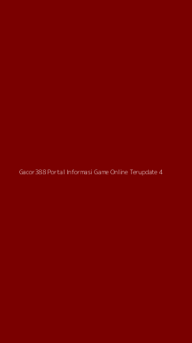 Tampilan Antarmuka Aplikasi Gacor388 Portal Informasi Game Online Terupdate - 4