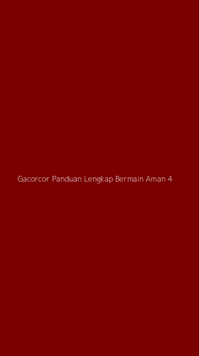 Tampilan Antarmuka Aplikasi Gacorcor Panduan Lengkap Bermain Aman - 4