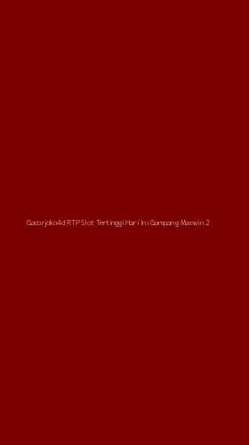 Tampilan Antarmuka Aplikasi Gacorjoko4d Rtp Slot Tertinggi Hari Ini Gampang Maxwin - 2