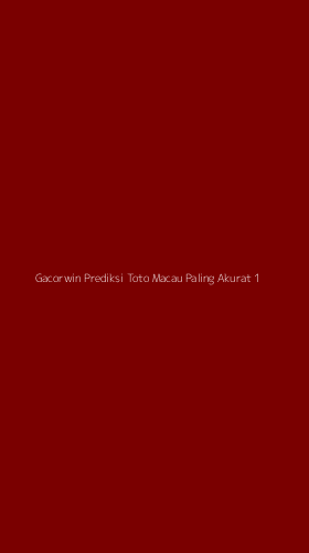 Tampilan Antarmuka Aplikasi Gacorwin Prediksi Toto Macau Paling Akurat - 1