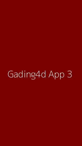 Tampilan Antarmuka Aplikasi Gading4d App - 3