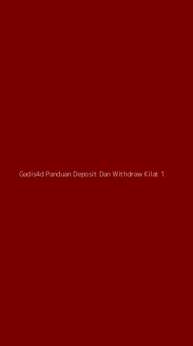 Tampilan Antarmuka Aplikasi Gadis4d Panduan Deposit Dan Withdraw Kilat - 1