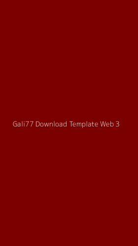 Tampilan Antarmuka Aplikasi Gali77 Download Template Web - 3