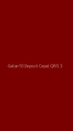 Tampilan Antarmuka Aplikasi Galian10 Deposit Cepat Qris - 3