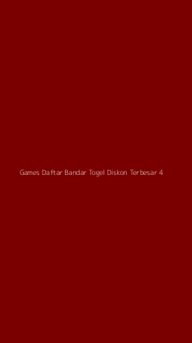 Tampilan Antarmuka Aplikasi Games Daftar Bandar Togel Diskon Terbesar - 4