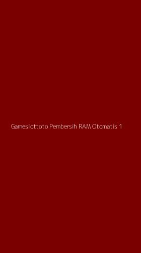 Tampilan Antarmuka Aplikasi Gameslottoto Pembersih Ram Otomatis - 1
