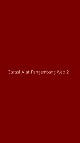 Tampilan Antarmuka Aplikasi Garasi Alat Pengembang Web - 2