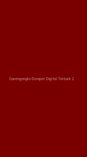 Tampilan Antarmuka Aplikasi Garengongko Dompet Digital Terbaik - 2