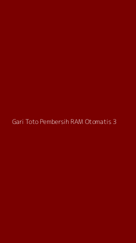 Tampilan Antarmuka Aplikasi Gari Toto Pembersih Ram Otomatis - 3
