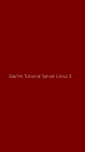 Tampilan Antarmuka Aplikasi Gas1m Tutorial Server Linux - 3