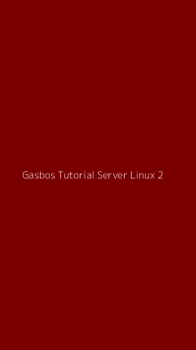 Tampilan Antarmuka Aplikasi Gasbos Tutorial Server Linux - 2