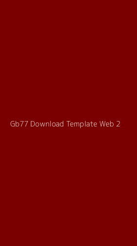 Tampilan Antarmuka Aplikasi Gb77 Download Template Web - 2