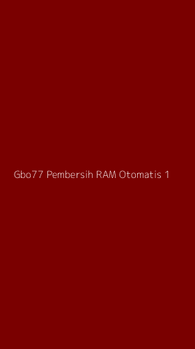 Tampilan Antarmuka Aplikasi Gbo77 Pembersih Ram Otomatis - 1