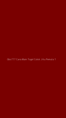 Tampilan Antarmuka Aplikasi Gbo777 Cara Main Togel Colok Jitu Pemula - 1