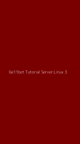 Tampilan Antarmuka Aplikasi Ge11bet Tutorial Server Linux - 3