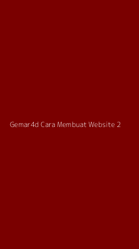 Tampilan Antarmuka Aplikasi Gemar4d Cara Membuat Website - 2