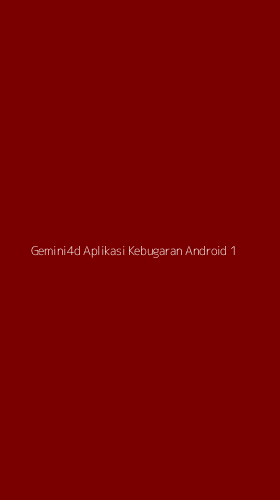 Tampilan Antarmuka Aplikasi Gemini4d Aplikasi Kebugaran Android - 1