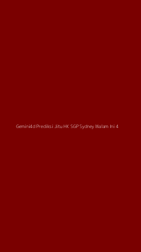 Tampilan Antarmuka Aplikasi Gemini4d Prediksi Jitu Hk Sgp Sydney Malam Ini - 4