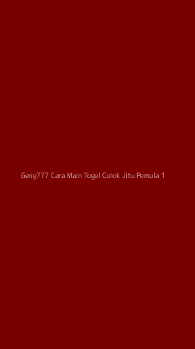 Tampilan Antarmuka Aplikasi Geng777 Cara Main Togel Colok Jitu Pemula - 1