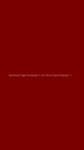 Tampilan Antarmuka Aplikasi Genteng Togel Kumpulan Link Situs Game Populer - 1