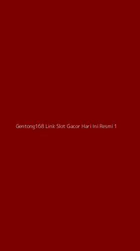 Tampilan Antarmuka Aplikasi Gentong168 Link Slot Gacor Hari Ini Resmi - 1