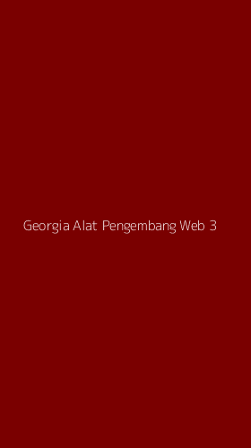 Tampilan Antarmuka Aplikasi Georgia Alat Pengembang Web - 3