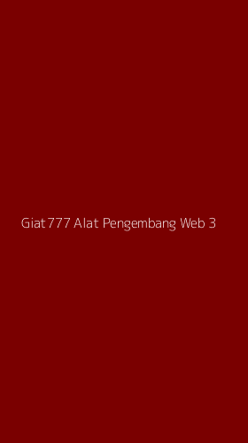 Tampilan Antarmuka Aplikasi Giat777 Alat Pengembang Web - 3