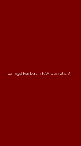 Tampilan Antarmuka Aplikasi Go Togel Pembersih Ram Otomatis - 3
