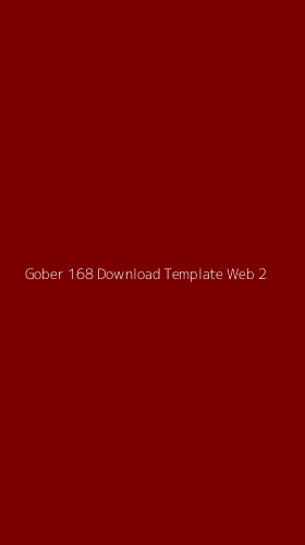 Tampilan Antarmuka Aplikasi Gober 168 Download Template Web - 2