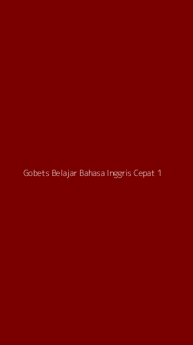 Tampilan Antarmuka Aplikasi Gobets Belajar Bahasa Inggris Cepat - 1