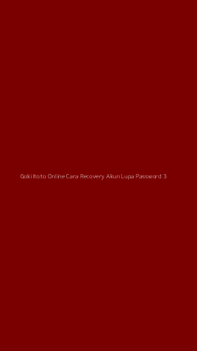 Tampilan Antarmuka Aplikasi Gokiltoto Online Cara Recovery Akun Lupa Password - 3